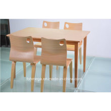 Conception moderne de tables et de chaises de Restuarnt en bois (FOH-NCP17)